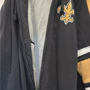 NFL New Orleans Saints full zip hoodie 2x